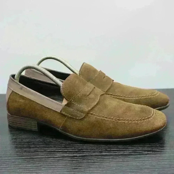 Robert Wayne Brown Suede Leather Men’s Loafers